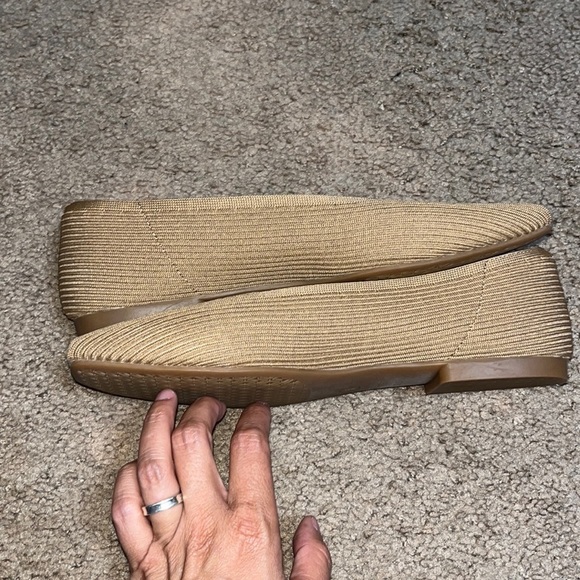 Vivaia Margot 2.0 Square-Toe V-Cut Flats Nutmeg 40 / 9 - Picture 5 of 11